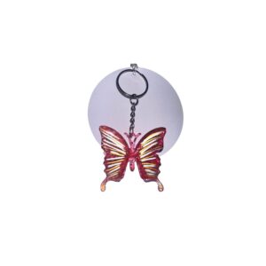 Red & Gold Butterfly Keychain
