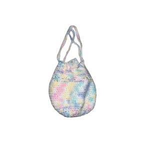Pastel Rainbow Crochet Purse (Small)